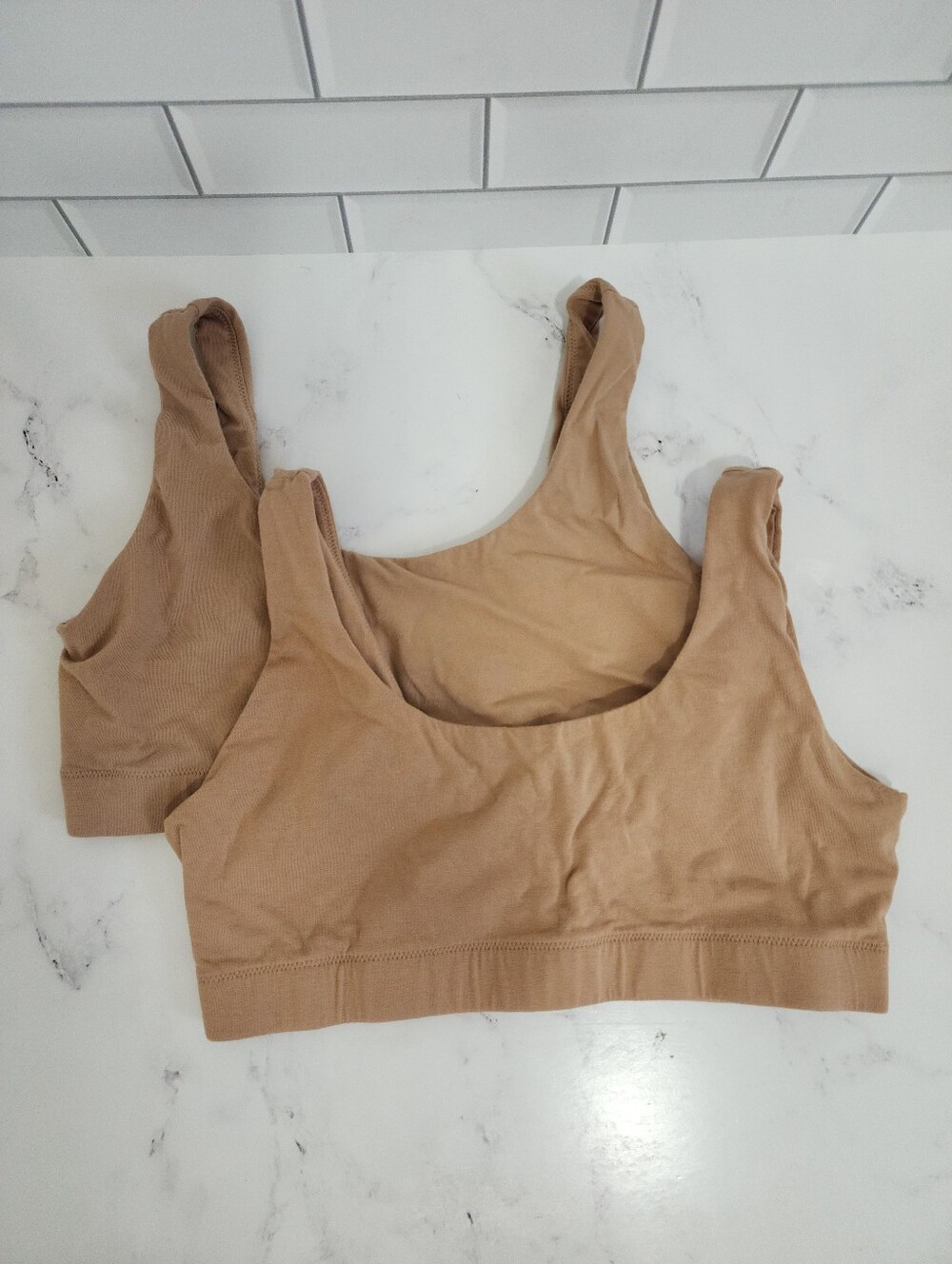 Quince Organic Cotton Tank Bralette (2-pack)